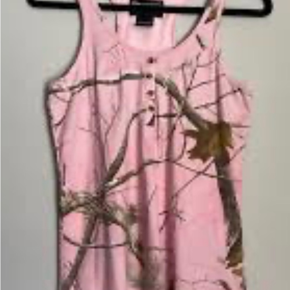 Pink Camouflage Tank Top